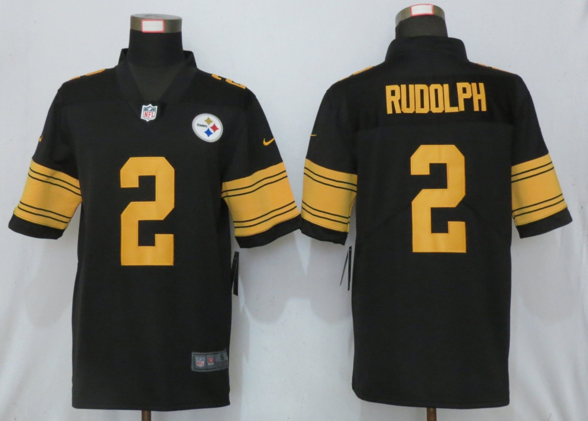 Men Pittsburgh Steelers #2 Rudolph Navy Black Nike Color Rush Limited NFL Jerseys->pittsburgh steelers->NFL Jersey